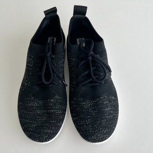 FitFlop Women's F-Sporty Uberknit Sneakers Black w/gray Women's Size 7 New